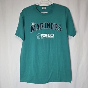 Seattle Mariners Teal Graphic T-Shirt MLB Baseball Streetwear Medium